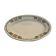 Serving dish in charcoal earthenware model Courbet art deco