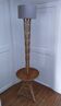 Vintage rattan and bamboo floor lamp from the 1950s-60s