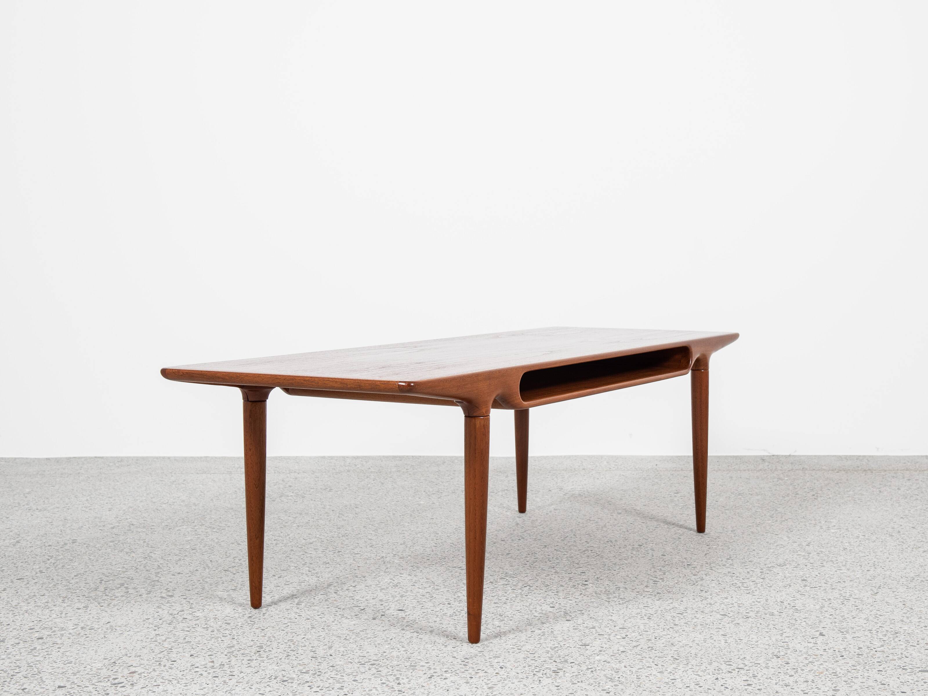 Midcentury Danish coffee table in teak by Johannes Andersen for Silkeborg