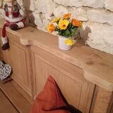 Solid oak bench