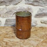 Glazed stoneware cylinder vase by Robert Héraud