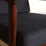 Dark Blue B-7752 Armchairs by Zenon Bączyk for Swarzędzkie Fabryki Mebli, 1960