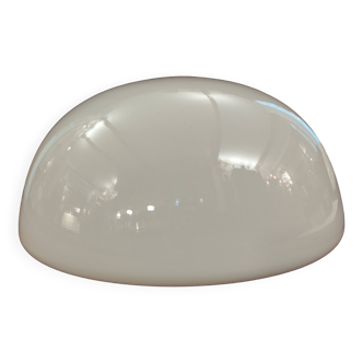 white opaline globe for art deco ceiling light diameter 20cm height 14cm