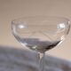 6 mouth-blown champagne glasses 50s