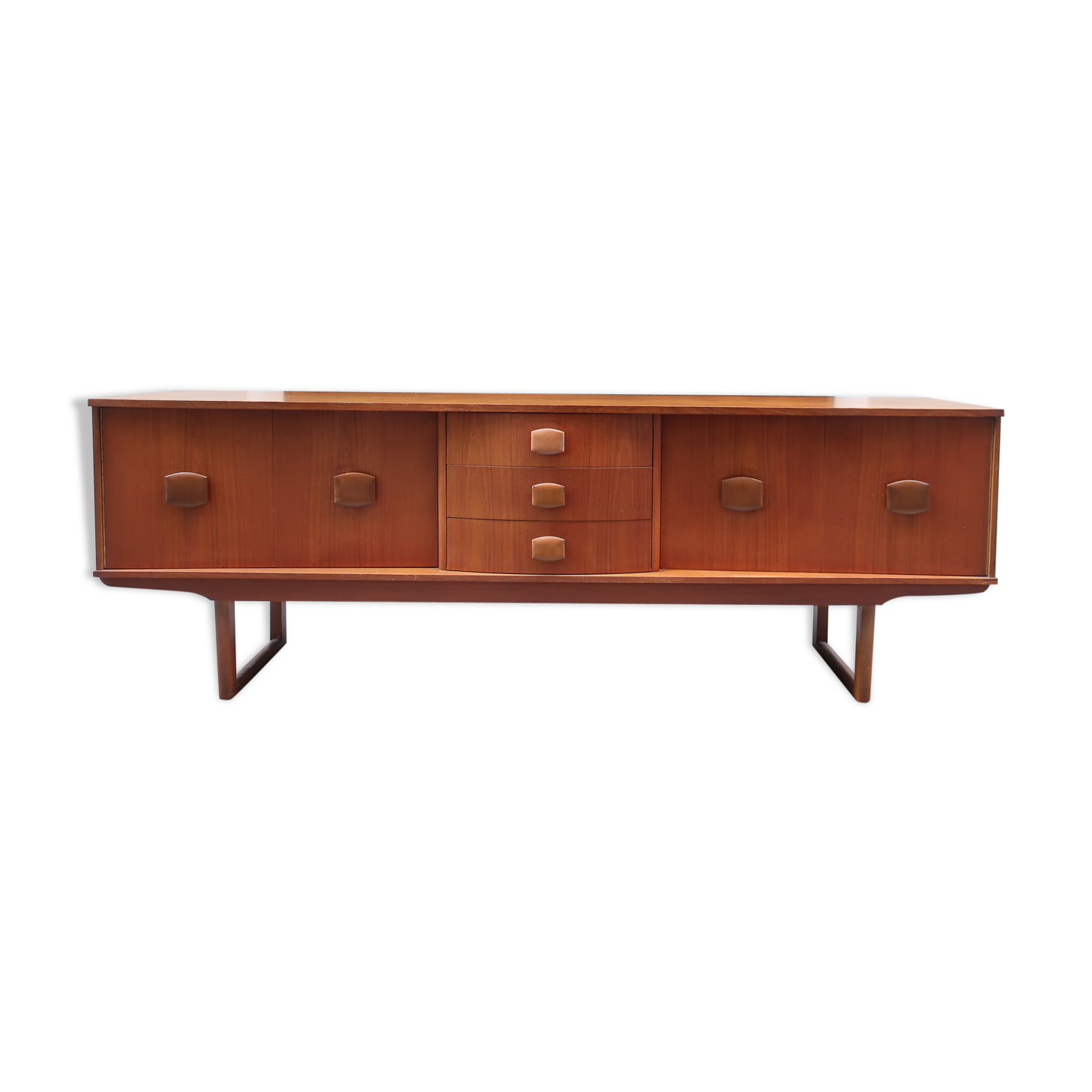 Row of the 1960s teak