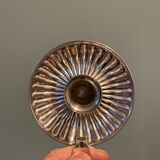 Solid silver hand candle holder