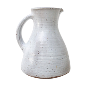 Carafe pichet en grès signé Jeanne