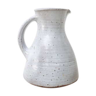 Carafe stoneware pitcher signed Jeanne and Norbert Pierlot
