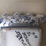 Small flower vase with 5 branches in earthenware from Portugal