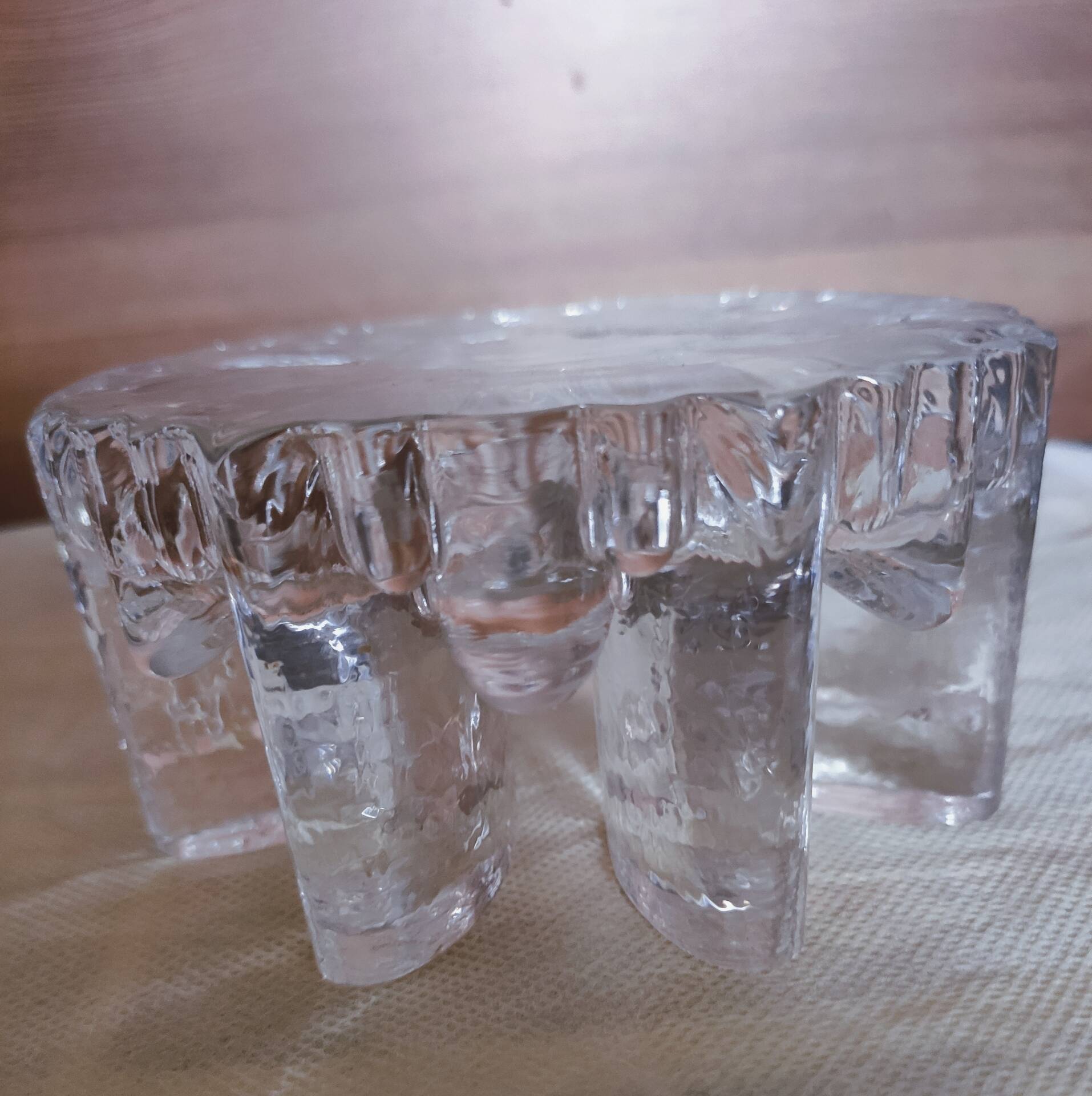 Bougeoir en verre