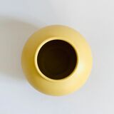 Vintage ball vase in matt ceramic H14cm