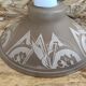 Old pair suspension vianne molded glass + decor + vintage white thread