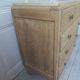 Vintage oak chest of drawers, a travertine plate laid for tray.