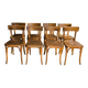 Set of 8 vintage thonet bistro chairs – authentic