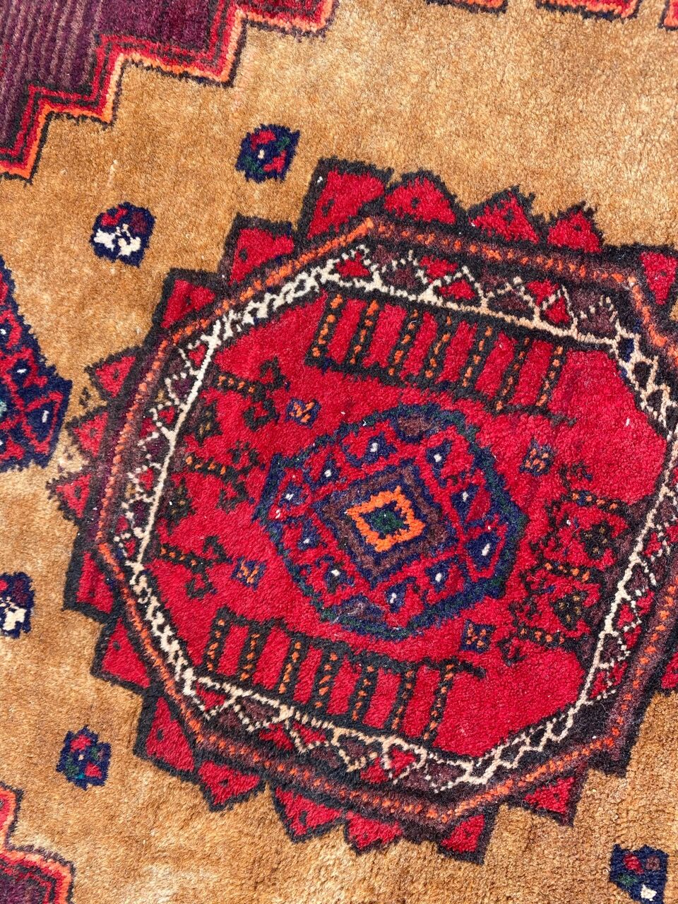 Old carpet turkmen belutch 100x186 cm