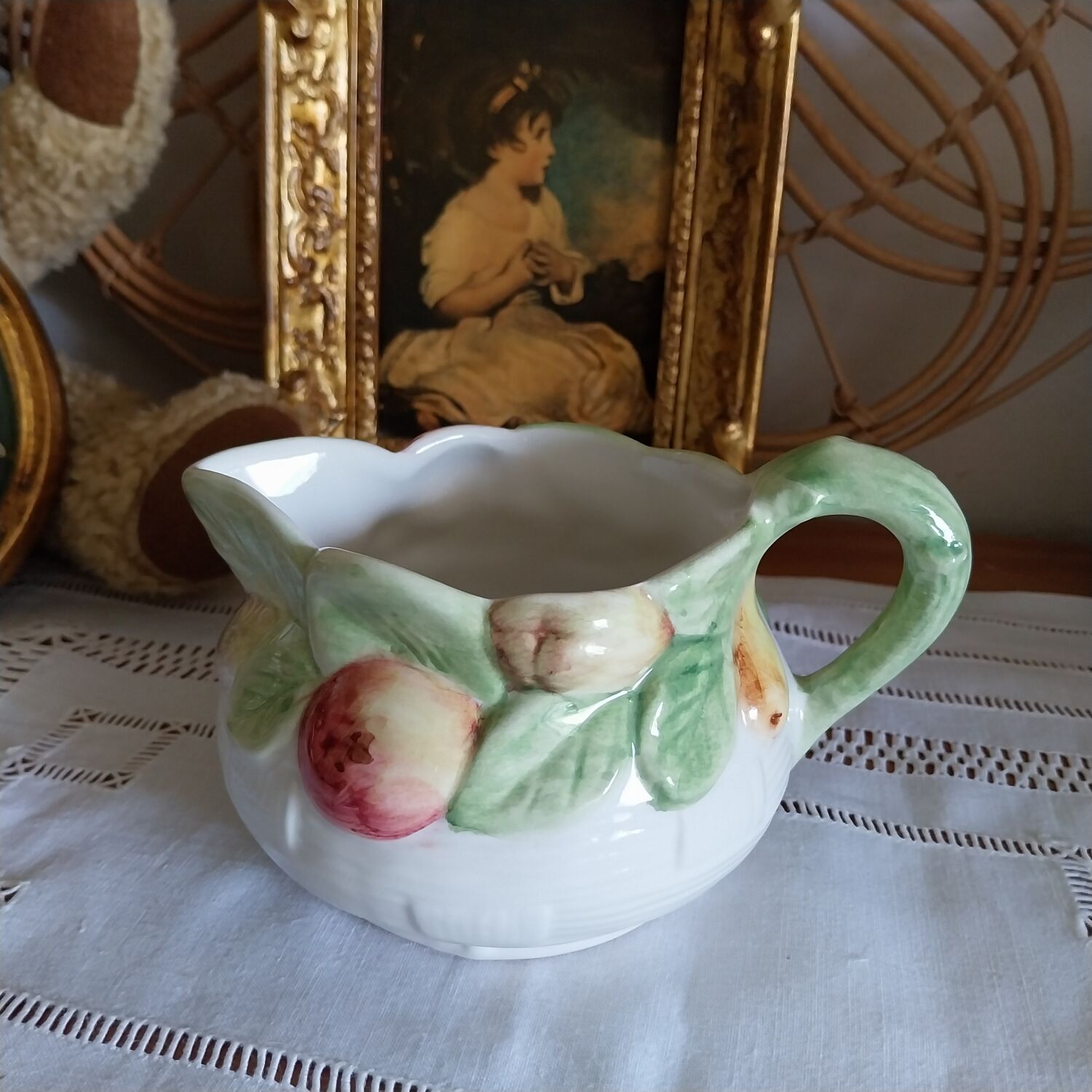 Antique Chaumette Paris slip sauceboat