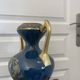 Antique large empire vase blue & gold jaguet pinon 40cm 2.6kg