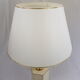 Lampe néoclassique beige et or