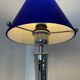 Design lamp in chromed metal and glass paste
