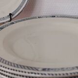 Set of 6 deep plates Terre de Fer Salins Vauban collection
