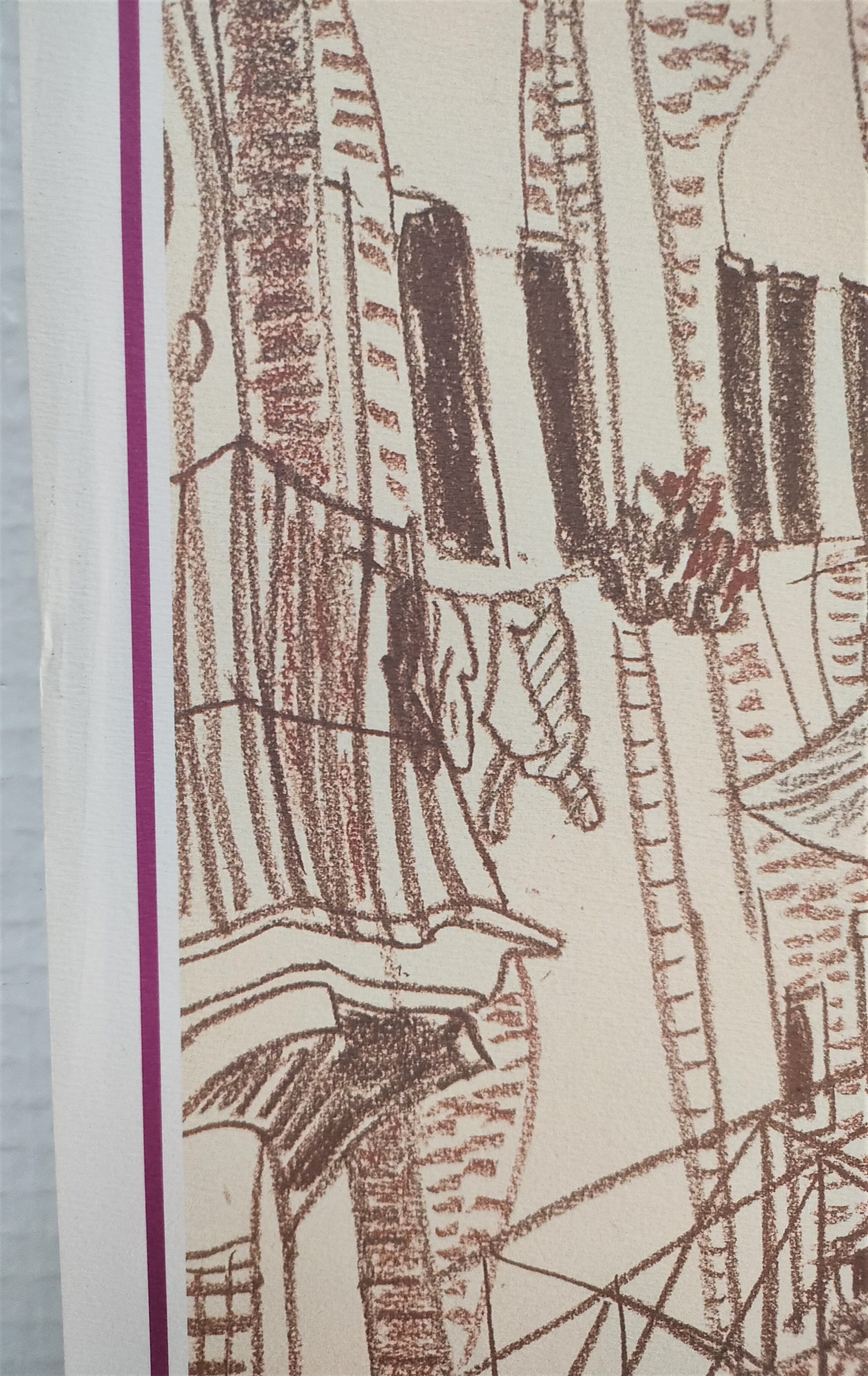 Original poster exhibition Venezia Henri Landier Paris 1988