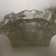 Solid ashtray blown glass Italian work 1960