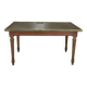 Oak and brass dining table Banque de France 1900