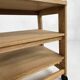 Oak Serving Trolley Attributed to Guillerme and Chambron for Votre Maison, 1960s