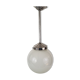 Suspension globe en verre opalin