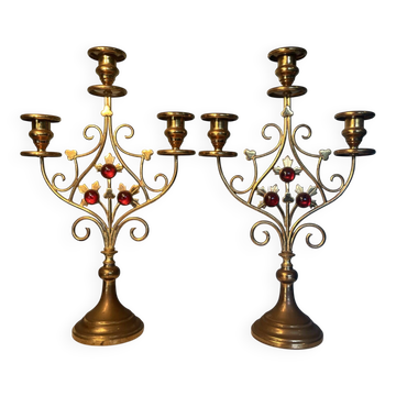 Paire de bougeoir 1900￼