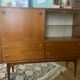Secretarial cabinet in vintage teak