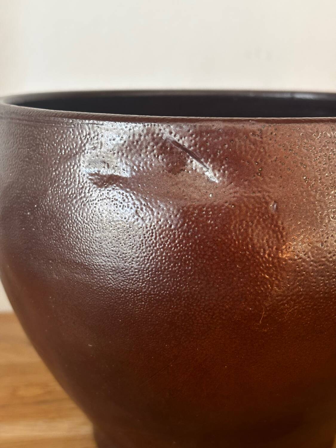 Beautiful Normandy Turgis Calvados handcrafted stoneware pot