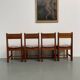 Dining table and 4 chairs, mountain furniture from the 1960s.