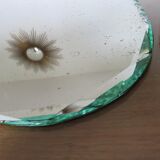 Bevelled mirror free form art deco years 40/50 - 48x35cm