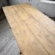 Pine and oak farmhouse table with multiple drawers, communal type, 240cm.