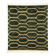 Green Boujad rug with a hexagonal pattern.