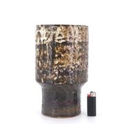 Fat lava ceramic vase by Pieter Groeneveldt, 1950s