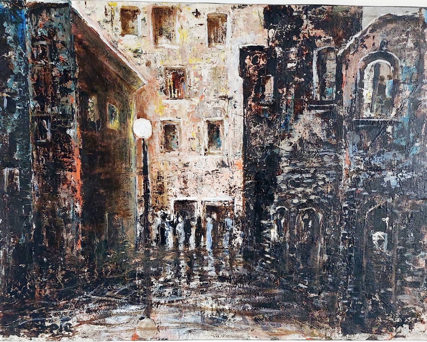 Nocturnal oil painting