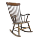 Vintage rocking chair in oak by Den Ouden, The Netherlands, 1975.