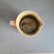 Pichet pot à lait ancien en terre cuite vernissée