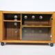 Buffet audio pour meuble phonographe design danois en teck, années 1960
