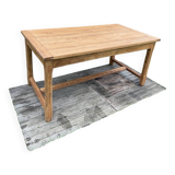 Solid oak farm table for 6-8 people
