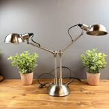 Double articulated lamp in industrial style – metal – 2 adjustable arms