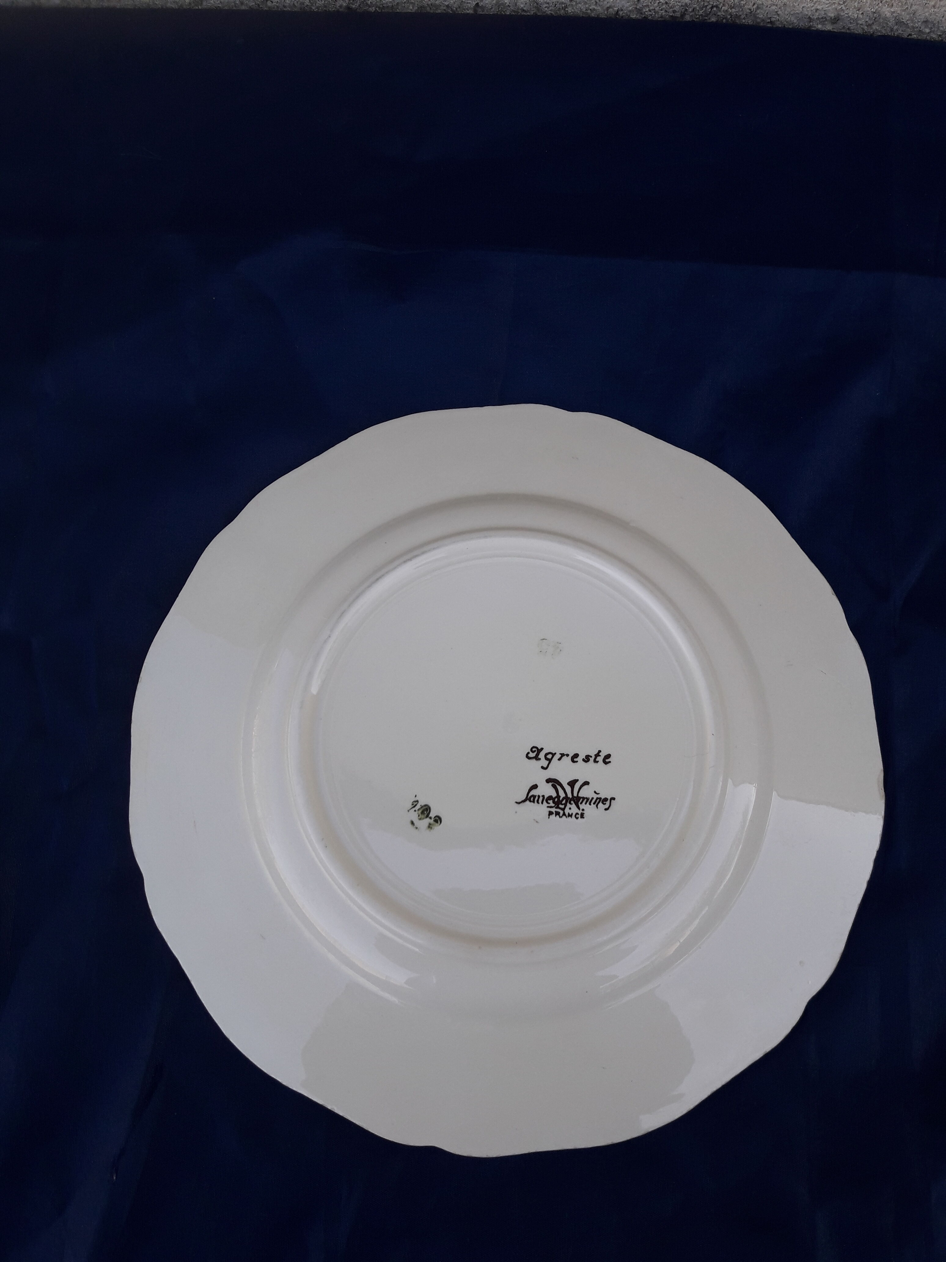 Sarreguemines model Agreste diam 21 cm dessert plate