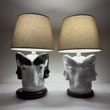 Vintage Italian table lamps, 1970s, set of 2