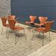 10x Fritz Hansen series 7 Vlinderstoelen in Cognac leather NIEUW!!