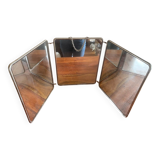 Large triptych barber mirror