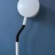 Vintage Space Age floor lamp in white metal Hala