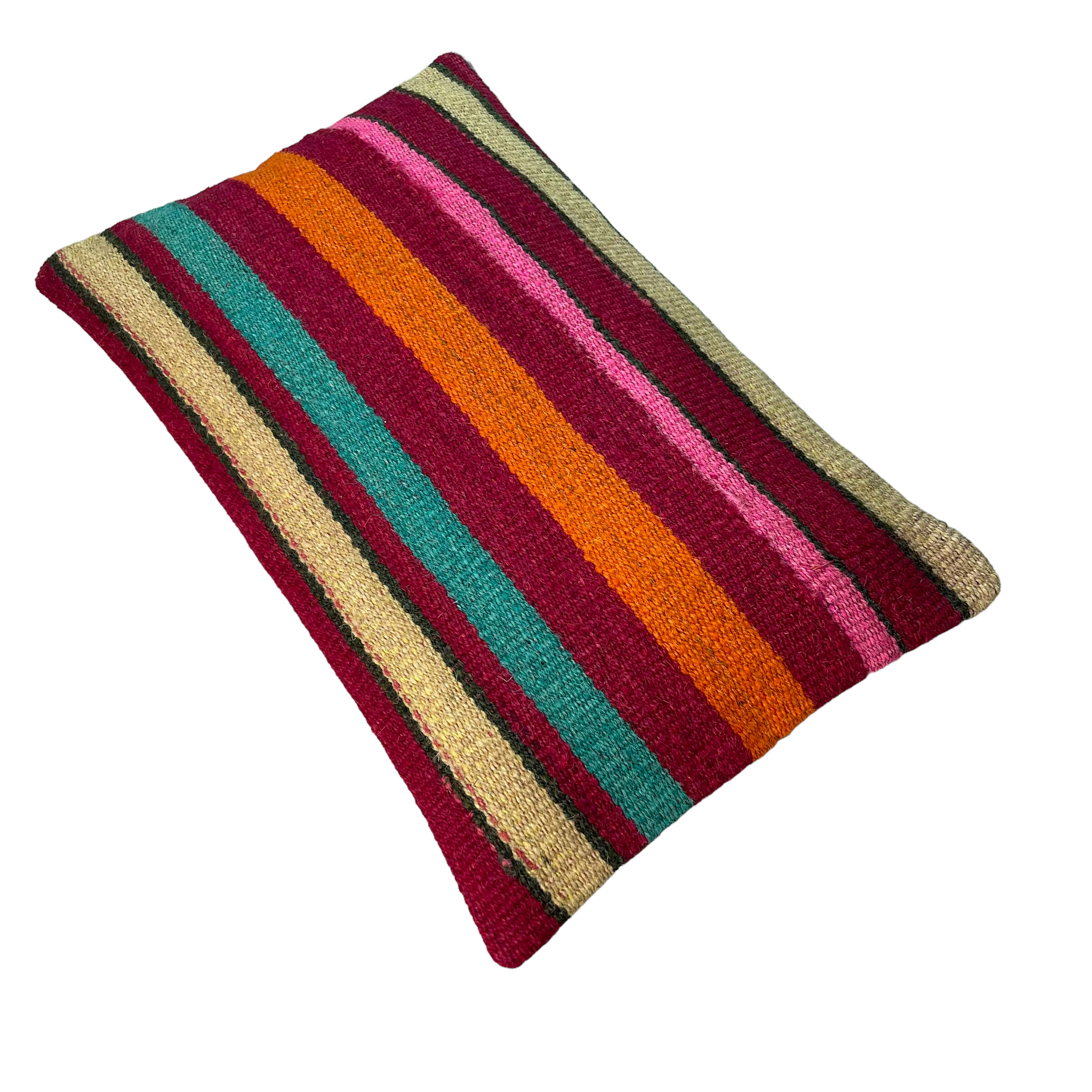 Vintage turkish kilim cushion cover, 30 x 50 cm