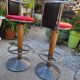 Suite de 4 tabourets de bar bistrot vintage 1970 Design München